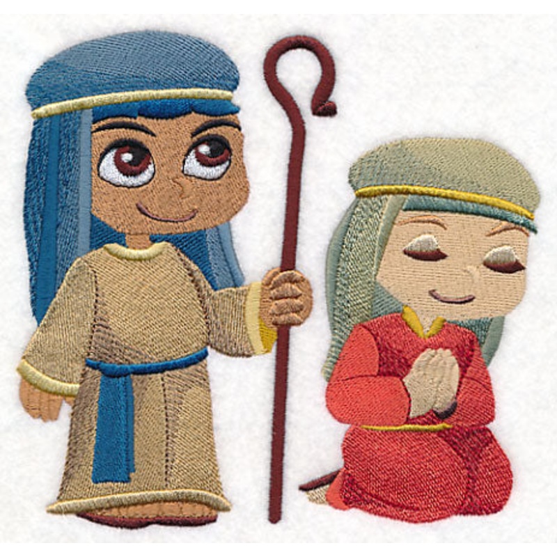 Playful Christmas Pageant Shepherds