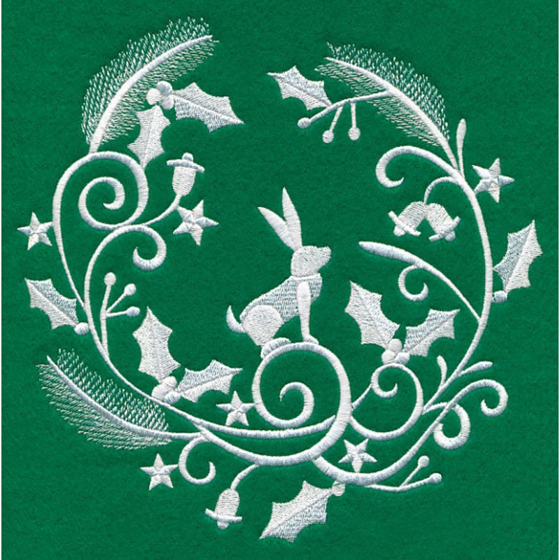 Winter Wonderland Rabbit (Whitework)