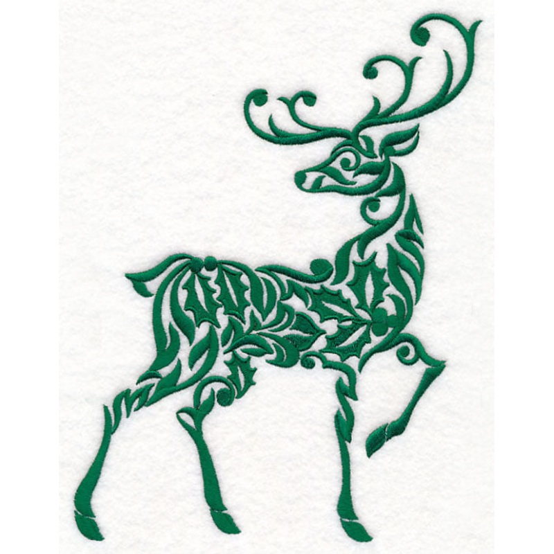 Baroque Beauty Reindeer|8.98″ x 6.86″ / 228.14mm x 174.33mm|7.67″ x 5.86″ / 194.85mm x 148.93mm|6.36″ x 4.86″ / 161.57mm x 123.53mm|All Sizes