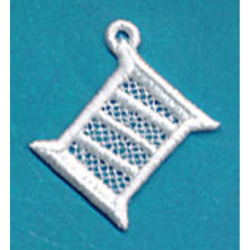 Spool Charm (Lace)|1.94″ x 1.76″ / 49.16mm x 44.59mm|1.31″ x 1.16″ / 33.16mm x 29.35mm|All Sizes