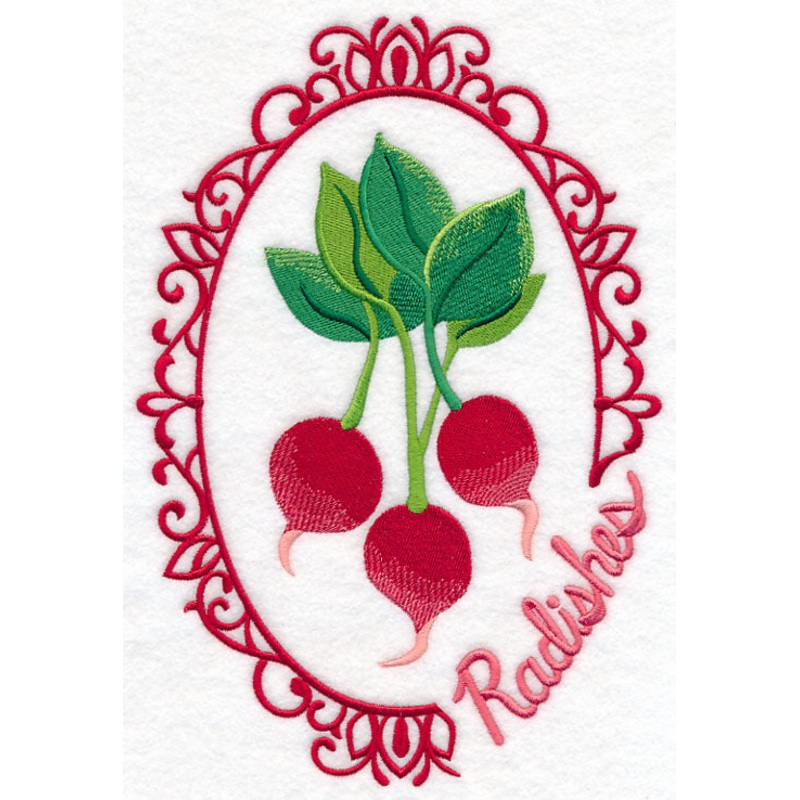 Vegetable Cameo – Radishes|9.96″ x 6.85″ / 253mm x 173.91mm|8.51″ x 5.85″ / 216.27mm x 148.71mm|7.64″ x 5.25″ / 193.98mm x 133.38mm|6.82″ x 4.69″ / 173.18mm x 119.14mm|3.89″ x 2.68″ / 98.89mm x 68.15mm|All Sizes