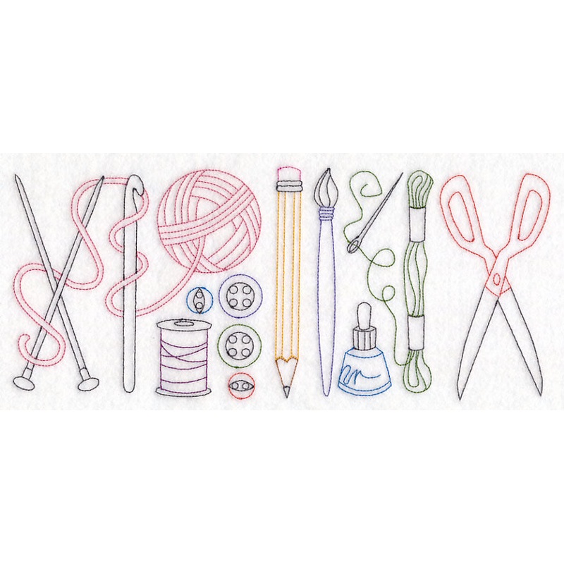 Crafting Quick Stitch Border (Vintage)