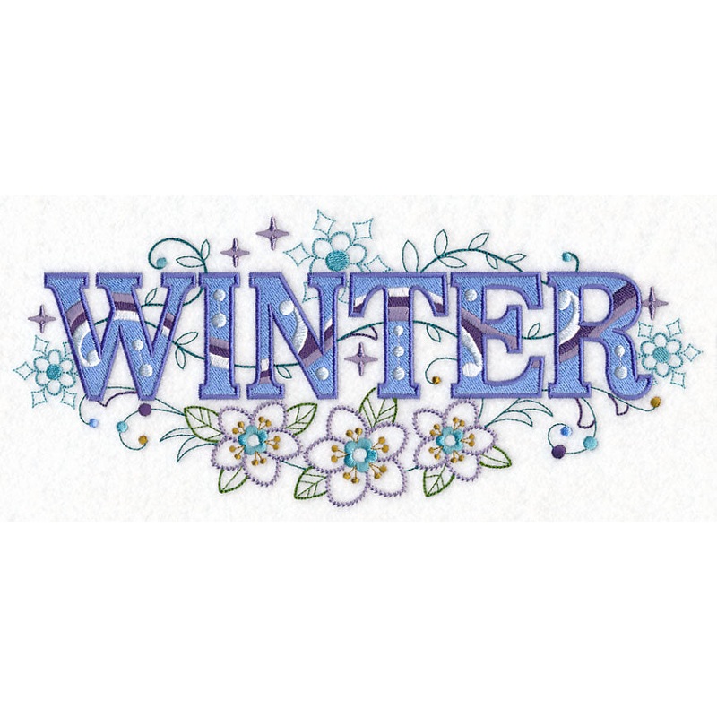 Winter with Vintage Flower Fade
