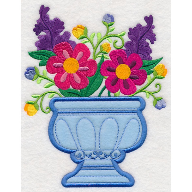 Blooming with Beauty Urn (Applique)