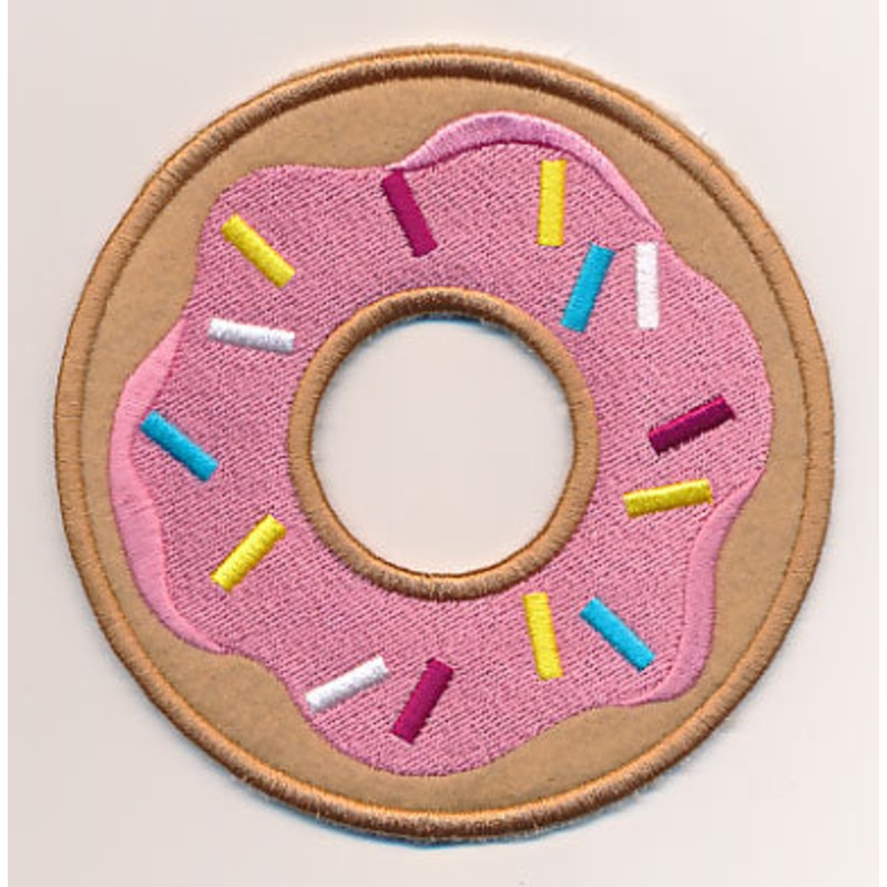 Breakfast Donut (In-the-Hoop)|4.89″ x 4.9″ / 124.16mm x 124.46mm|3.89″ x 3.9″ / 98.92mm x 99.17mm|All Sizes