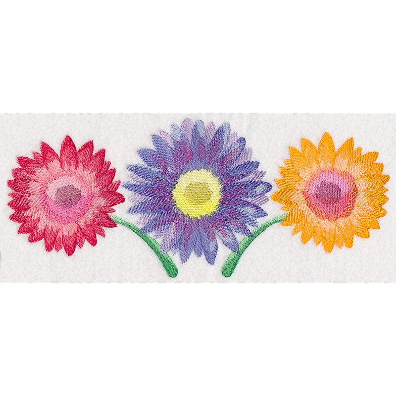 Daisy Border in Watercolor|4.92″ x 11.74″ / 124.88mm x 298.17mm|3.93″ x 9.4″ / 99.94mm x 238.67mm|3.27″ x 7.8″ / 83.08mm x 198.22mm|2.61″ x 6″ / 66.33mm x 152.48mm|All Sizes