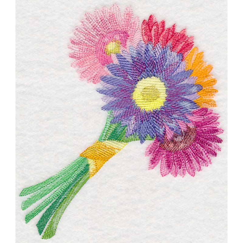 Daisy Bouquet in Watercolor|7.79″ x 6.8″ / 197.77mm x 172.82mm|7.29″ x 6.3″ / 185.18mm x 160.11mm|6.75″ x 5.84″ / 171.46mm x 148.38mm|5.62″ x 4.86″ / 142.68mm x 123.32mm|All Sizes