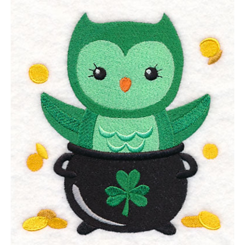 St. Patrick’s Day Owl with Gold