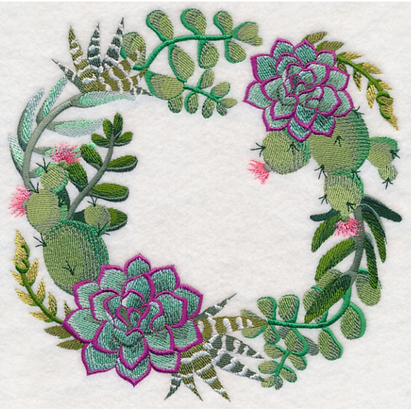 Stylish Succulents Wreath|7.78″ x 7.79″ / 197.52mm x 197.77mm|6.87″ x 6.89″ / 174.5mm x 175mm|5.86″ x 5.88″ / 148.96mm x 149.35mm|4.84″ x 4.86″ / 123.02mm x 123.42mm|All Sizes