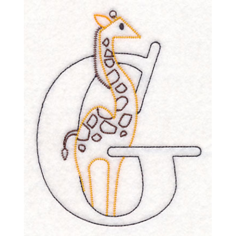 Baby Animals Letter G (Vintage) – 4 1/2 Inch
