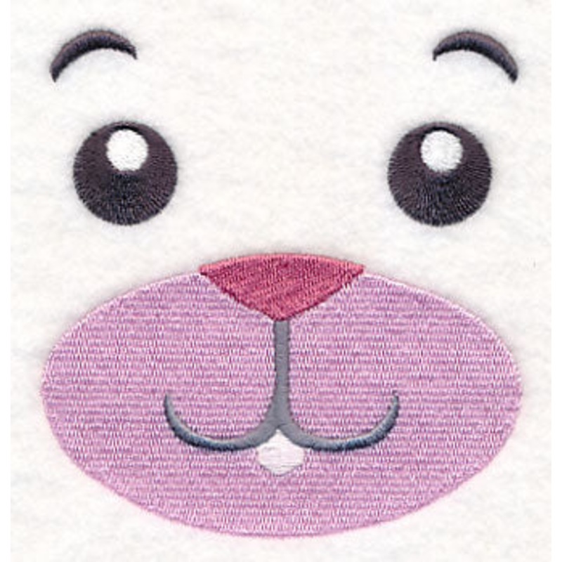 Benji Bunny Face (Smiling)|4.46″ x 4.16″ / 113.24mm x 105.76mm|3.47″ x 3.24″ / 88.16mm x 82.28mm|3.01″ x 2.8″ / 76.53mm x 71.21mm|2.01″ x 1.87″ / 51.12mm x 47.47mm|All Sizes