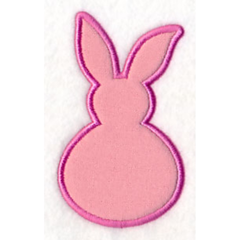Bunny Puff (Applique)|3.86″ x 2.29″ / 98.11mm x 58.09mm