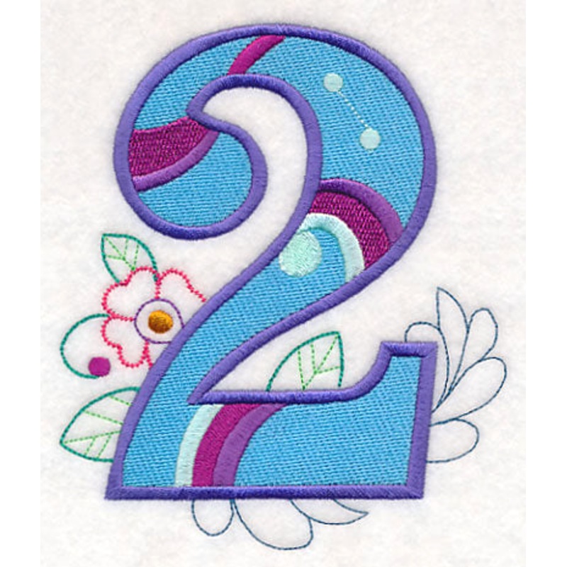 Vintage Flower Fade Number 2 – 6 Inch