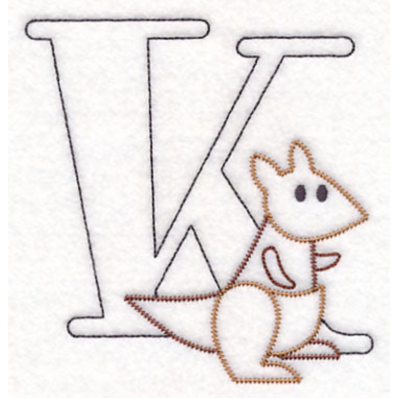Baby Animals Letter K (Vintage) – 4 1/2 Inch