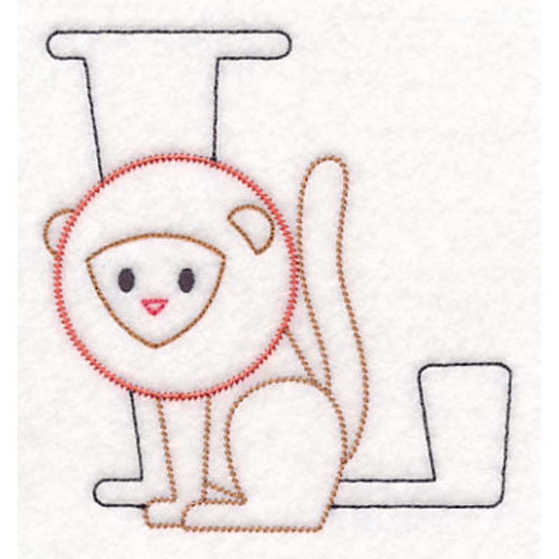 Baby Animals Letter L (Vintage) – 4 1/2 Inch