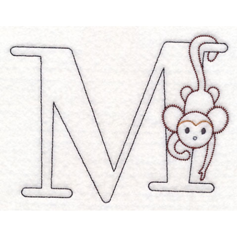 Baby Animals Letter M (Vintage) – 4 1/2 Inch