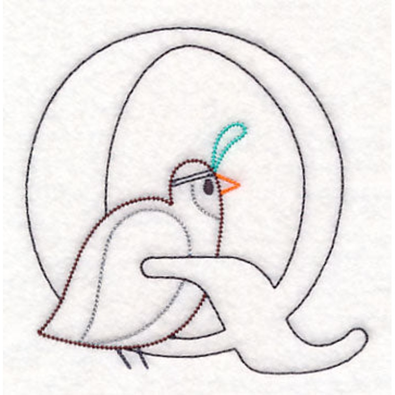 Baby Animals Letter Q (Vintage) – 4 1/2 Inch