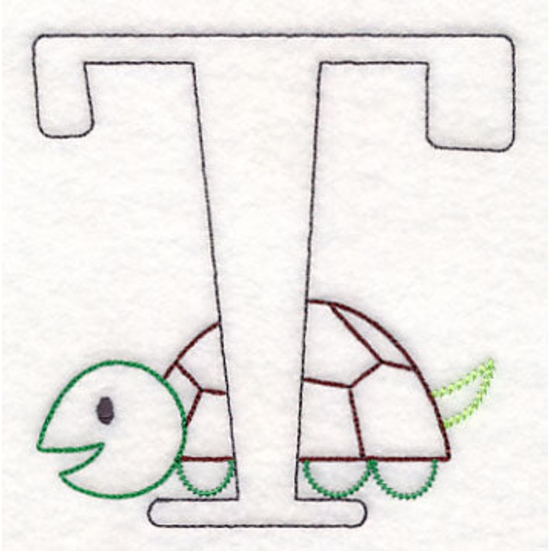 Baby Animals Letter T (Vintage) – 4 1/2 Inch