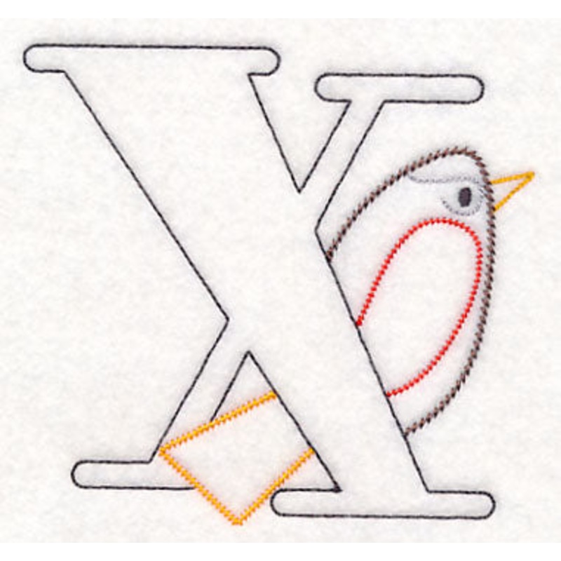Baby Animals Letter X (Vintage) – 4 1/2 Inch