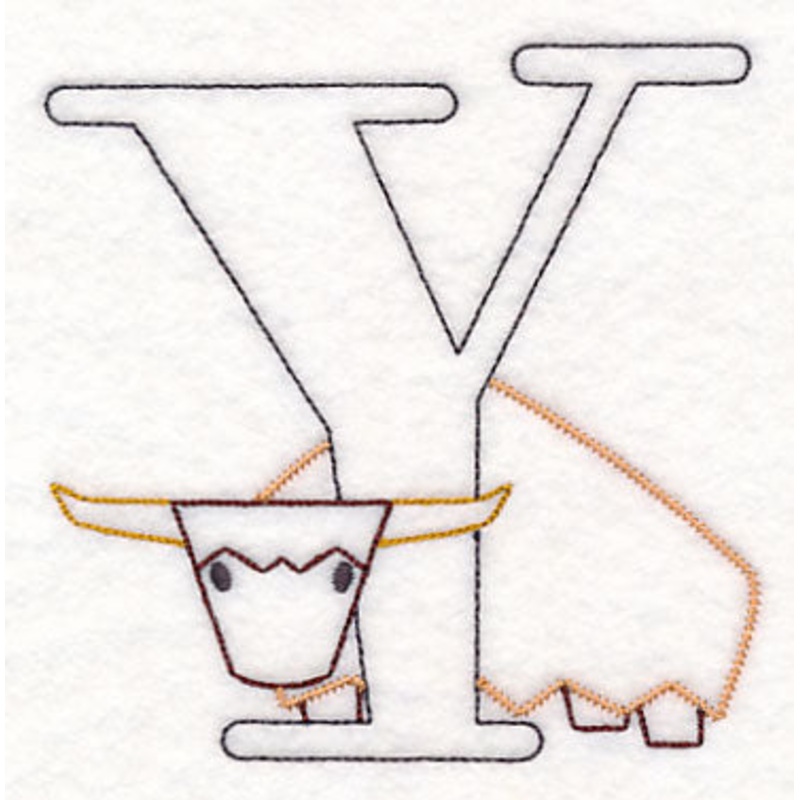 Baby Animals Letter Y (Vintage) – 4 1/2 Inch