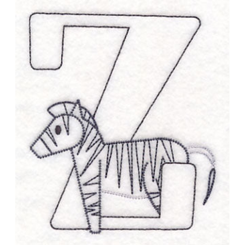 Baby Animals Letter Z (Vintage) – 4 1/2 Inch