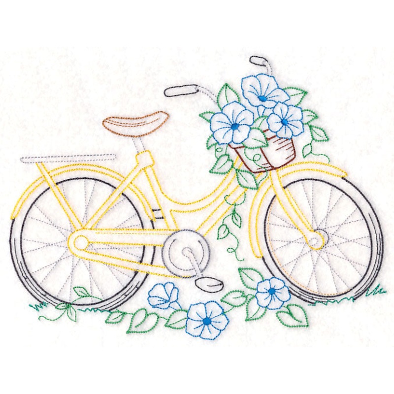 Bike of Blooms – Morning Glories
