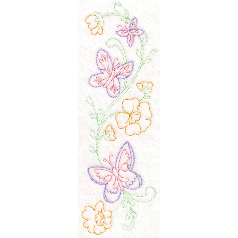 Butterfly and Blooms Spray (Vintage)