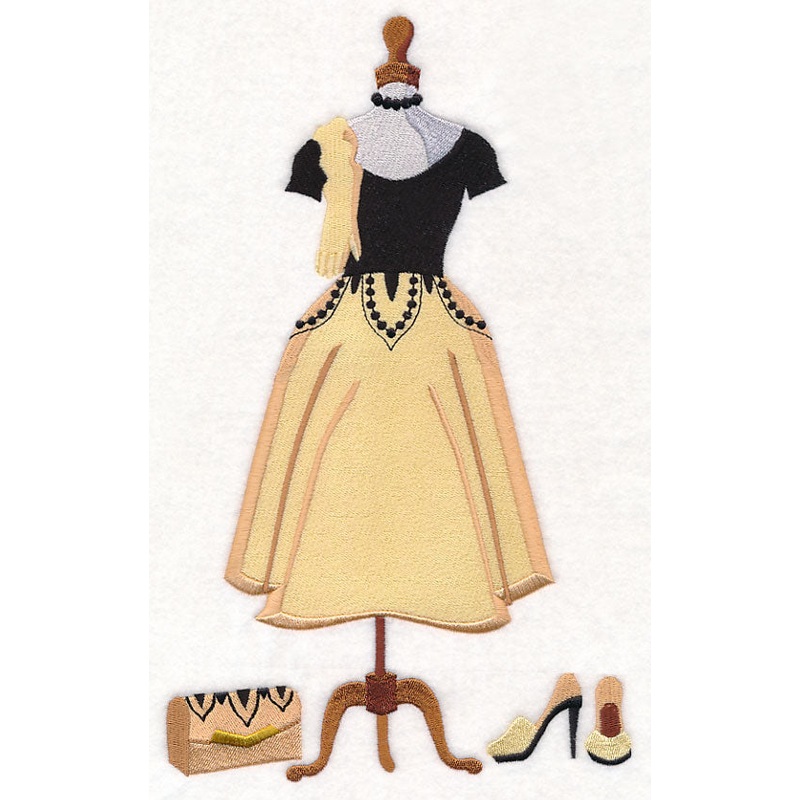 Chiffon and Tulle Hollywood Dress Form