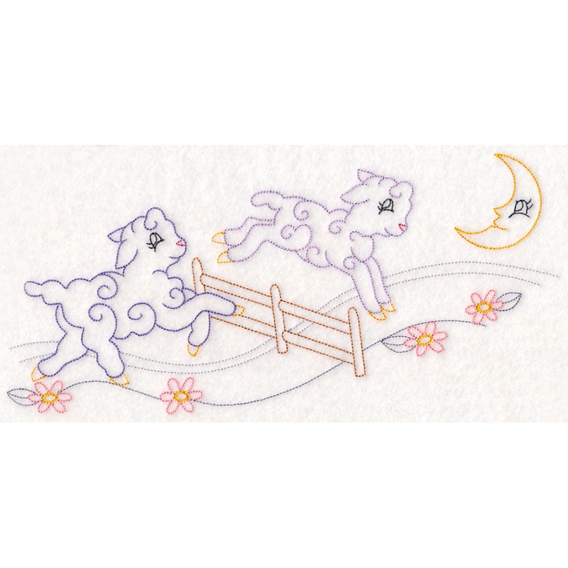 Counting Sheep Border (Vintage)