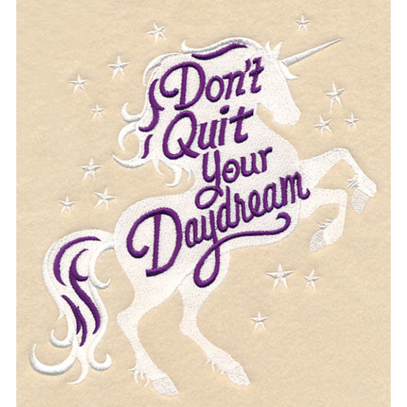 Don’t Quit Your Daydream|7.25″ x 6.9″ / 184.17mm x 175.16mm|6.15″ x 5.85″ / 156.28mm x 148.62mm|5.1″ x 4.85″ / 129.43mm x 123.11mm|3.85″ x 3.67″ / 97.86mm x 93.13mm|All Sizes