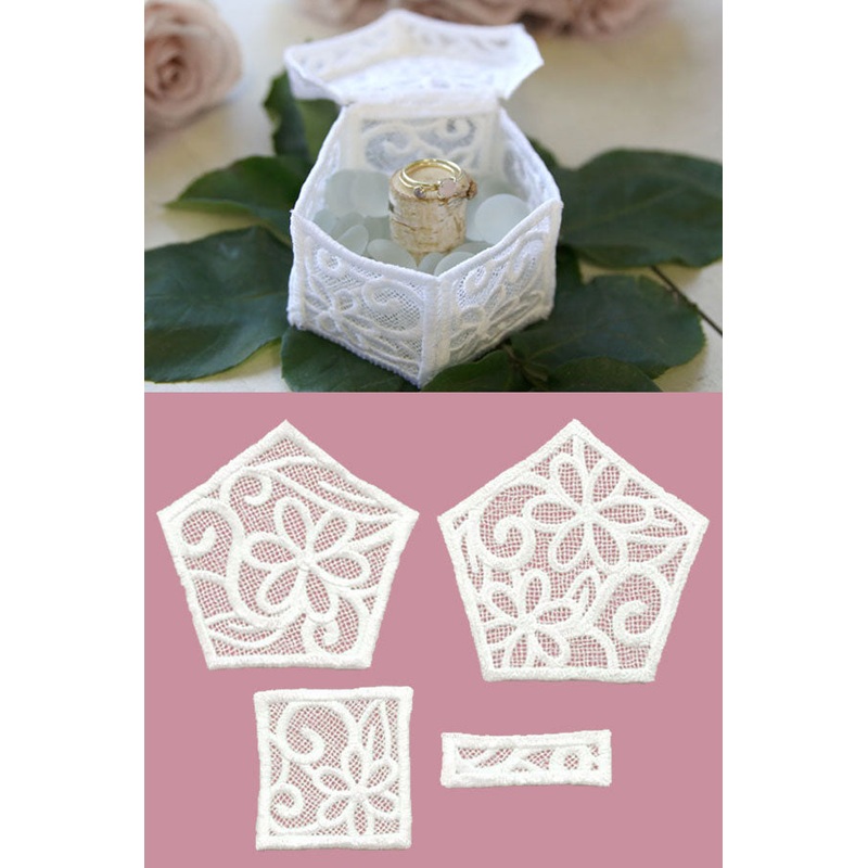 Elegant Box in 3D (Lace)|3.71″ x 3.89″ / 94.23mm x 98.81mm|2.42″ x 2.54″ / 61.47mm x 64.52mm|All Sizes