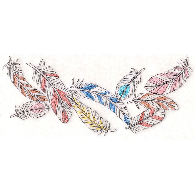 Fashionable Feathers Horizontal Spray