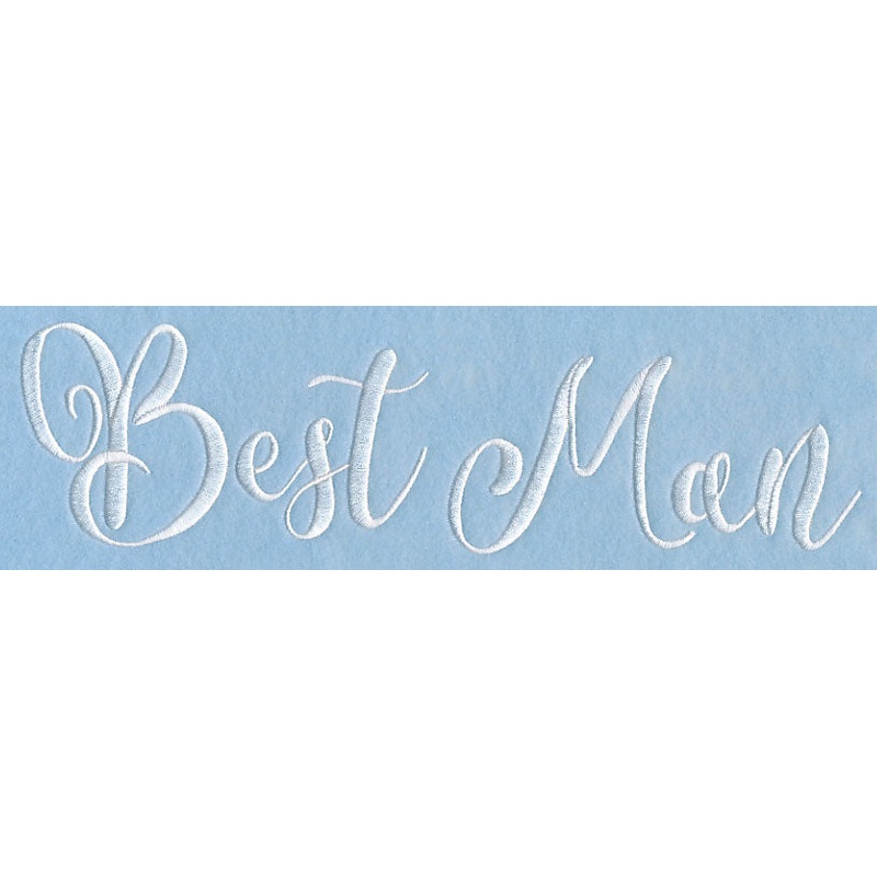 Wedding Typography – Best Man|2.99″ x 10.99″ / 76mm x 279.22mm|2.56″ x 9.39″ / 64.93mm x 238.47mm|2.12″ x 7.79″ / 53.91mm x 197.83mm|1.87″ x 6.86″ / 47.5mm x 174.18mm|All Sizes
