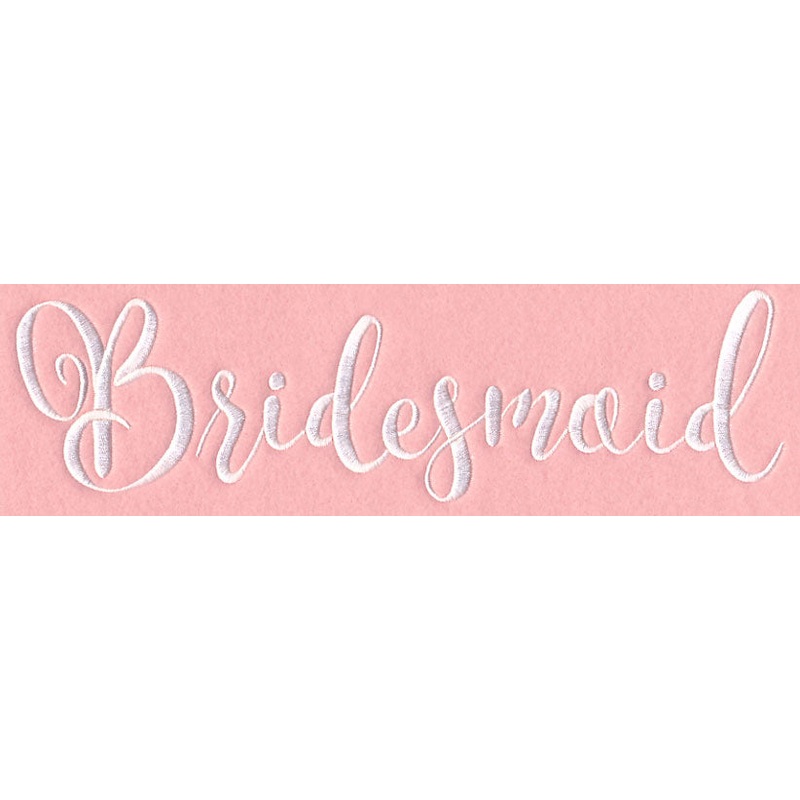 Wedding Typography – Bridesmaid