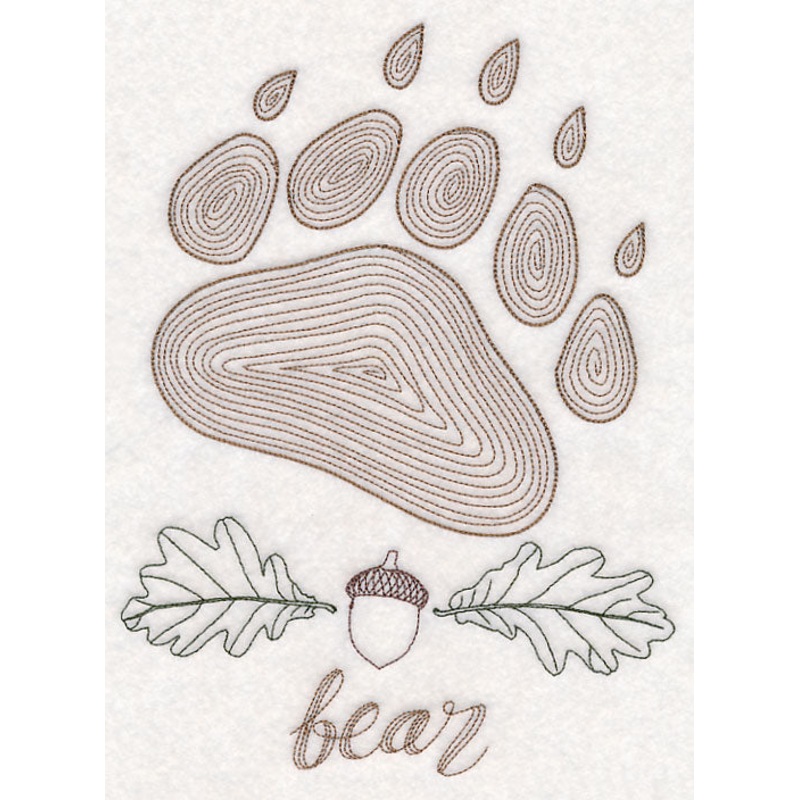 Animal Tracks – Bear (Vintage)