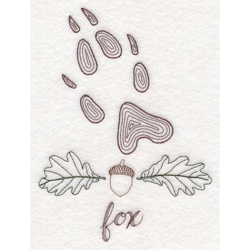 Animal Tracks – Fox (Vintage)|9.2″ x 6.85″ / 233.8mm x 173.97mm|7.8″ x 5.8″ / 198.12mm x 147.43mm|6.52″ x 4.85″ / 165.66mm x 123.08mm|3.85″ x 2.86″ / 97.83mm x 72.73mm|All Sizes