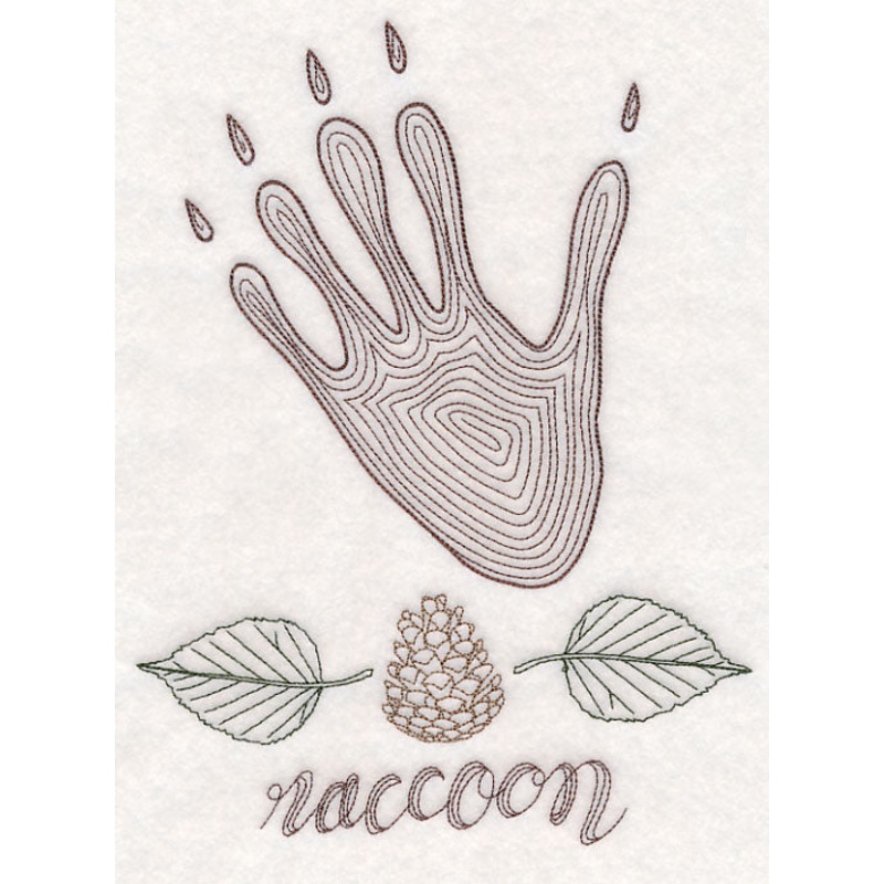 Animal Tracks – Raccoon (Vintage)