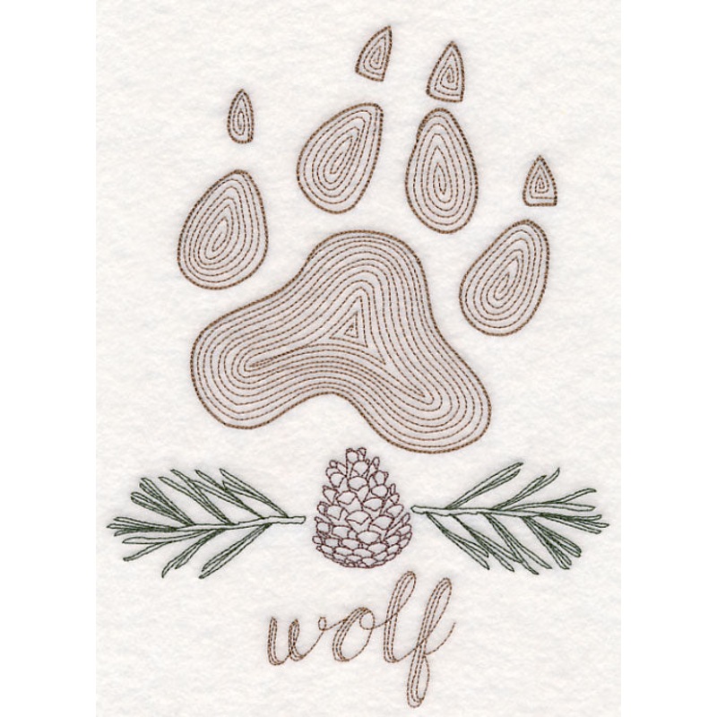 Animal Tracks – Wolf (Vintage)