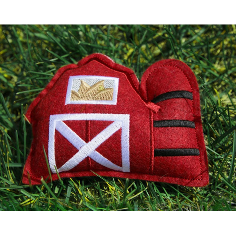 Barn Barnyard Stuffie (In-the-Hoop)