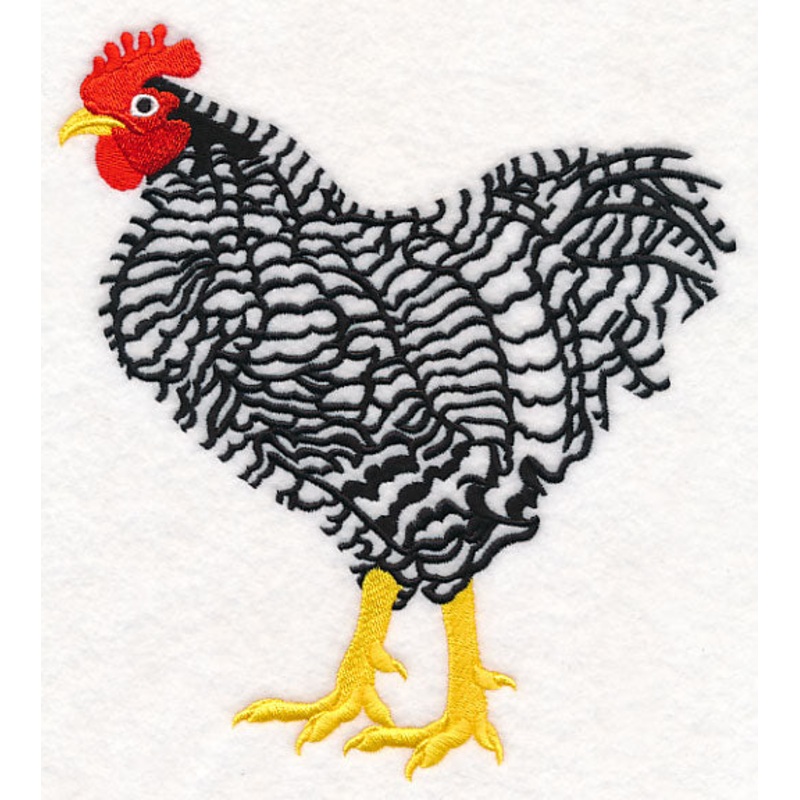 Barred Plymouth Rock Rooster|7.81″ x 6.71″ / 198.28mm x 170.33mm|6.82″ x 5.86″ / 173.15mm x 148.74mm|5.65″ x 4.86″ / 143.58mm x 123.34mm|All Sizes