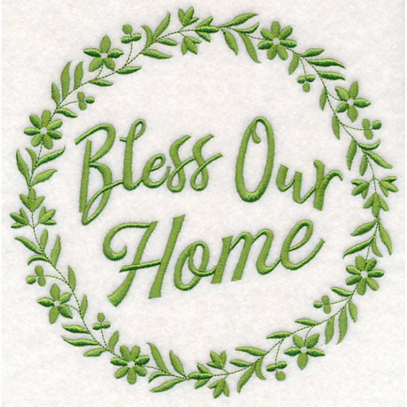 Bless Our Home Simple Wreath|7.81″ x 7.81″ / 198.34mm x 198.41mm|6.86″ x 6.86″ / 174.29mm x 174.35mm|5.86″ x 5.86″ / 148.88mm x 148.94mm|4.86″ x 4.86″ / 123.43mm x 123.48mm|3.87″ x 3.87″ / 98.26mm x 98.29mm|All Sizes