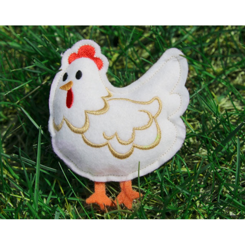 Chicken Barnyard Stuffie (In-the-Hoop)