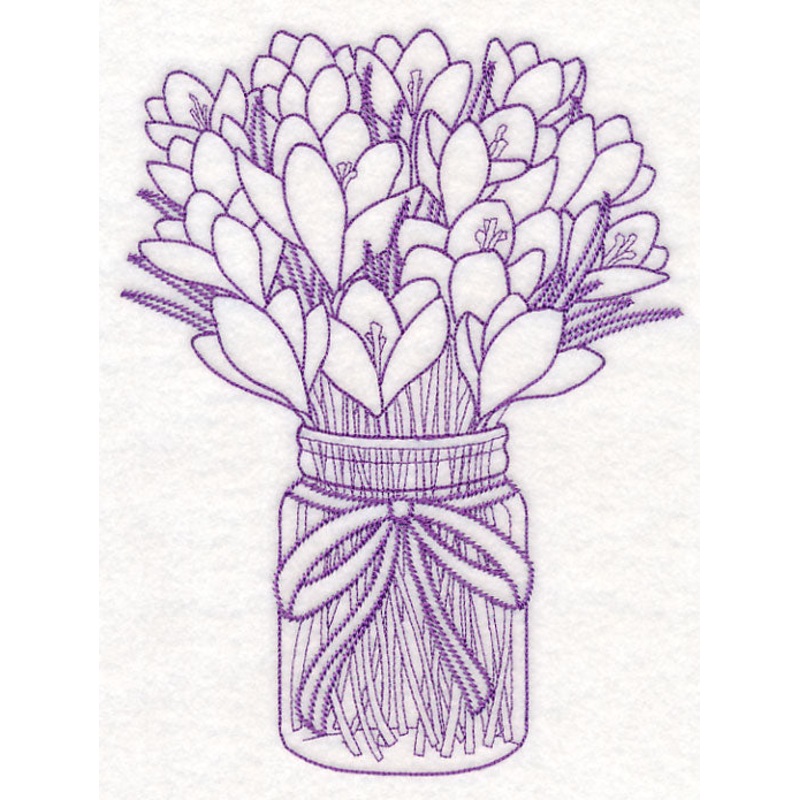Crocuses Mason Jar (Vintage)|9.07″ x 6.9″ / 230.48mm x 175.29mm|7.7″ x 5.86″ / 195.51mm x 148.92mm|6.37″ x 4.87″ / 161.87mm x 123.57mm|All Sizes