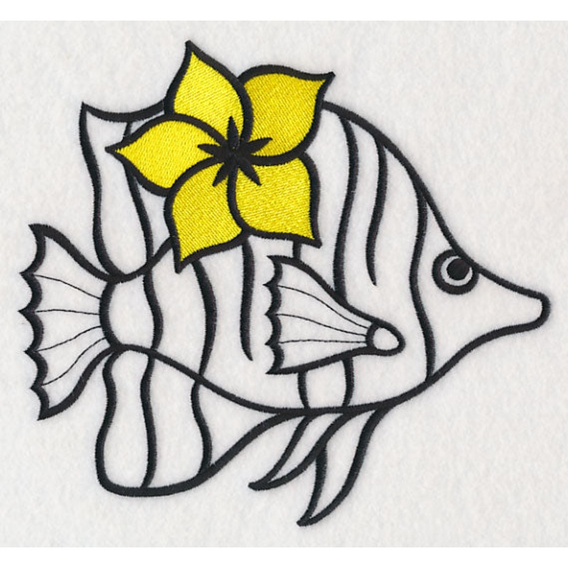 Fish with Flower|6.86″ x 7.51″ / 174.24mm x 190.75mm|5.86″ x 6.41″ / 148.84mm x 162.81mm|4.86″ x 5.32″ / 123.44mm x 135.13mm|3.54″ x 3.88″ / 89.92mm x 98.55mm|All Sizes