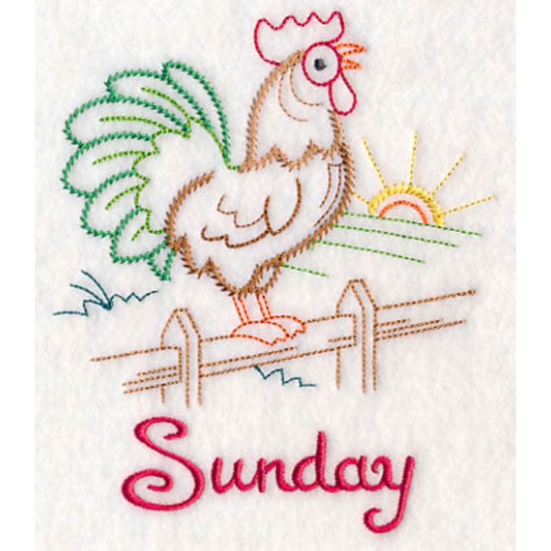 Sunday Rooster (Vintage)|5.73″ x 4.85″ / 145.44mm x 123.14mm|3.86″ x 3.19″ / 97.94mm x 80.94mm|All Sizes