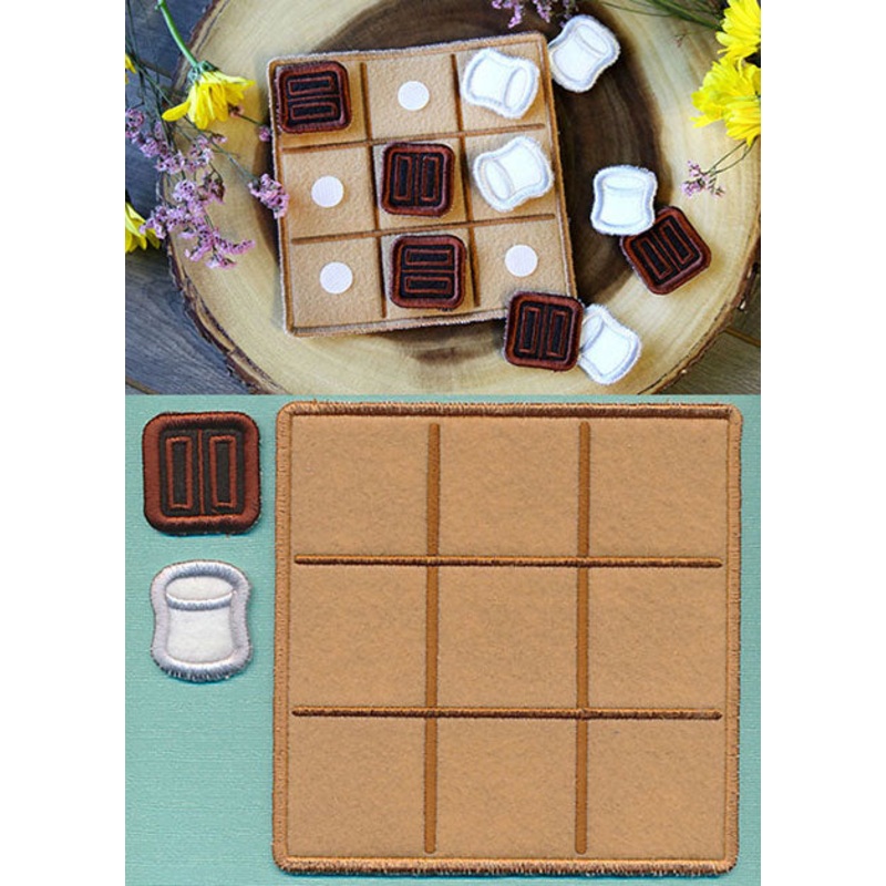 Tic-Tac-Toe S’mores (In-the-Hoop)