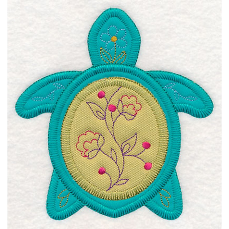 Tropical Turtle 2 (Heirloom Applique)