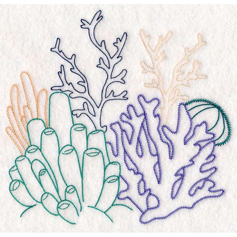 Underwater Coral Collage (Vintage)
