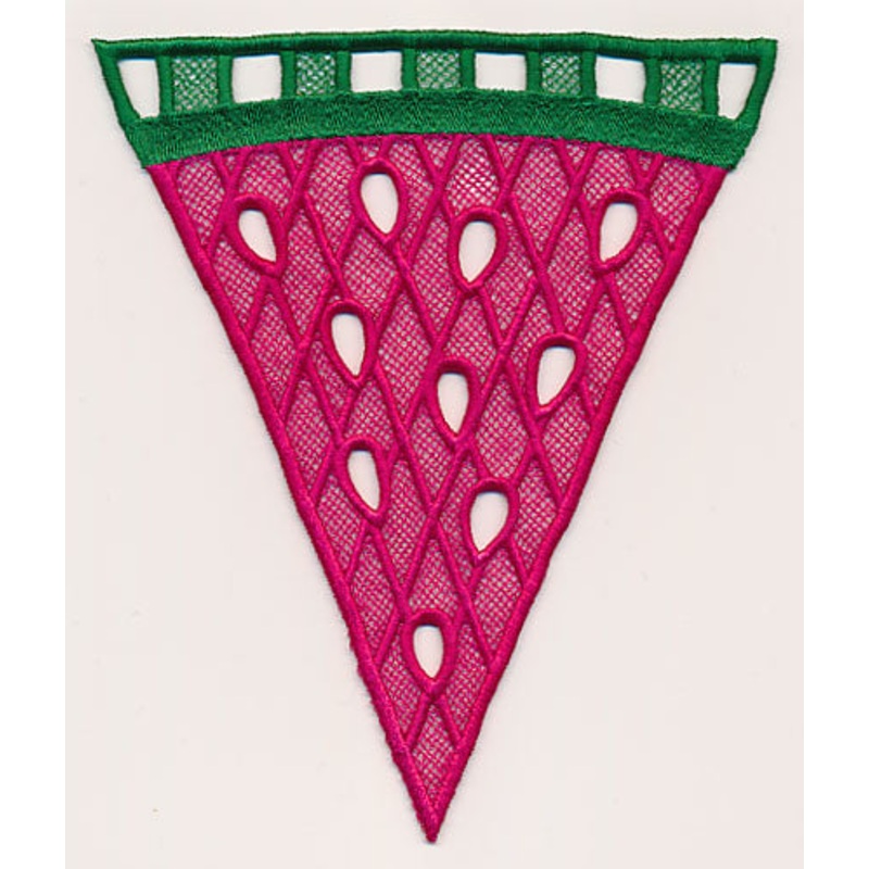 Watermelon Slice Bunting (Lace)