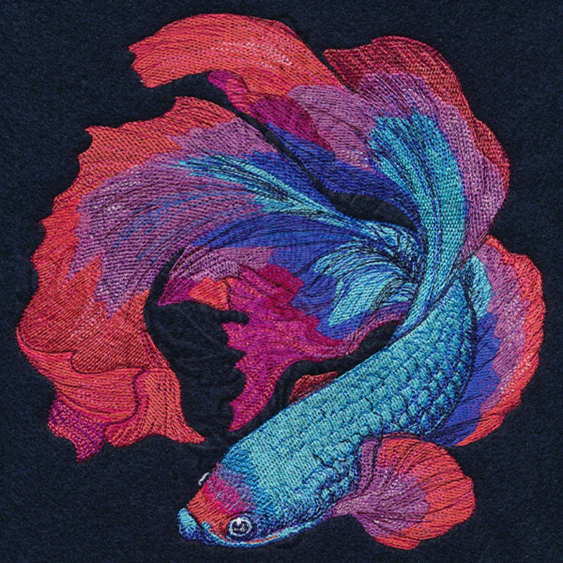 Betta Fish in Full Color|7.77″ x 7.8″ / 197.47mm x 198.19mm|6.85″ x 6.88″ / 174.11mm x 174.77mm|5.86″ x 5.88″ / 148.72mm x 149.3mm|4.86″ x 4.87″ / 123.32mm x 123.74mm|All Sizes